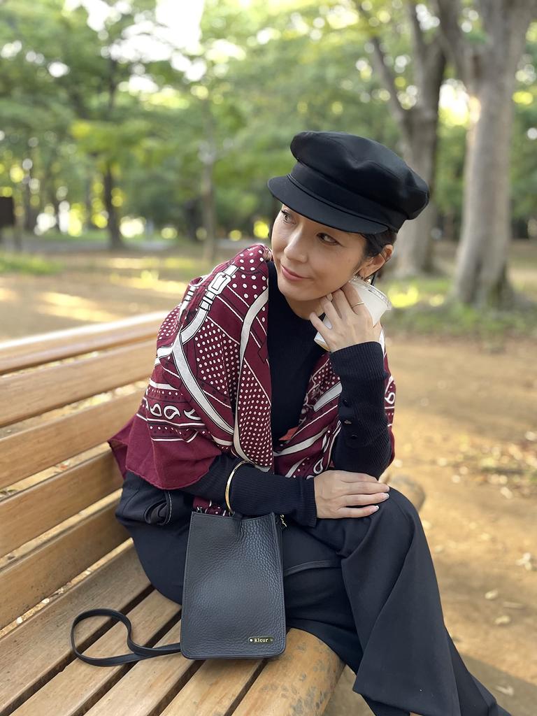 Die 2-Wege Armbandtasche Made in Japan Echtes Leder Umhängetasche Handtasche Handgefertigt [el K'leur] K'leur (Matt-schwarz)