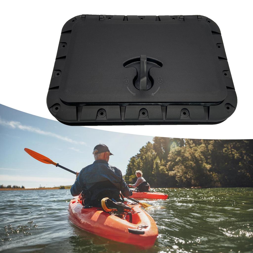 Square Marine Hatches Pull Out Handle IP67 Waterproof Design ABS Deck Cover Suitable For Boats Canoes Kayaks Watercrafts