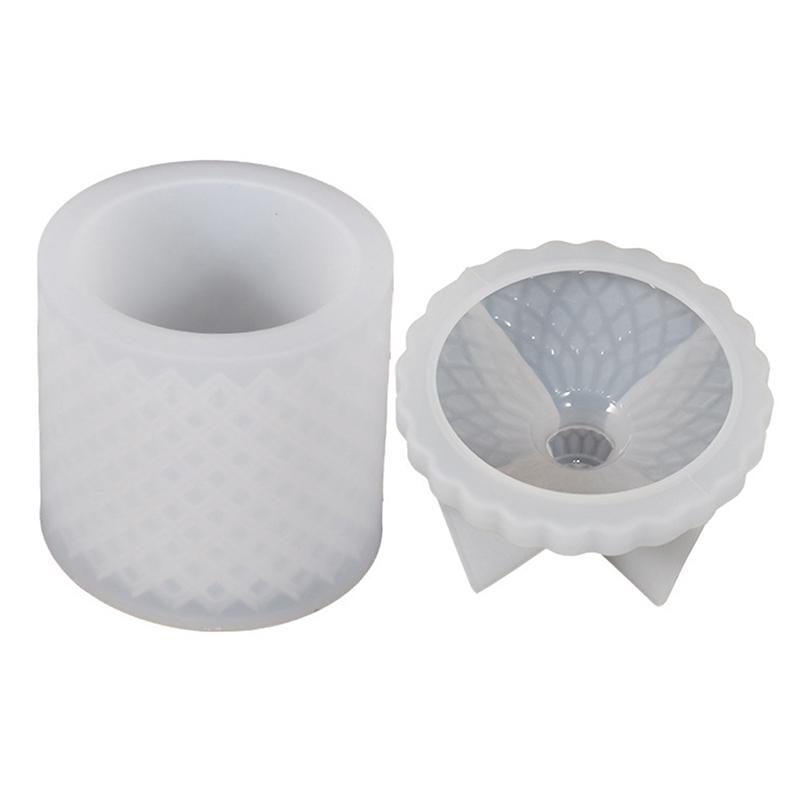 Rom Form Diy Mit Deckel Silikon Form Lagerung Tank Beton Form Desktop Storage Box Form Container Box Form