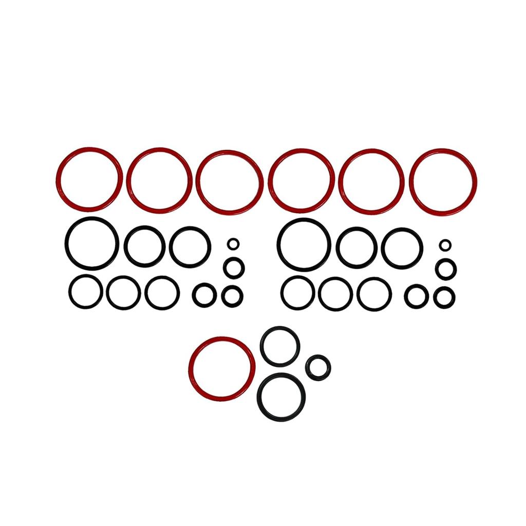 Air Suspension O-Ring Kit, Front Rear Air Suspension Valve Block O-Ring Seal Kit Fits for Land Rover LR3 LR4 Range Rover Sport