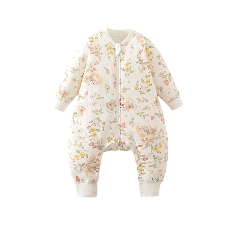 Baby Sleep Sack Winter Warm Breathable Cotton Sleeping Bag Split Leg Design 0-3 Years Old