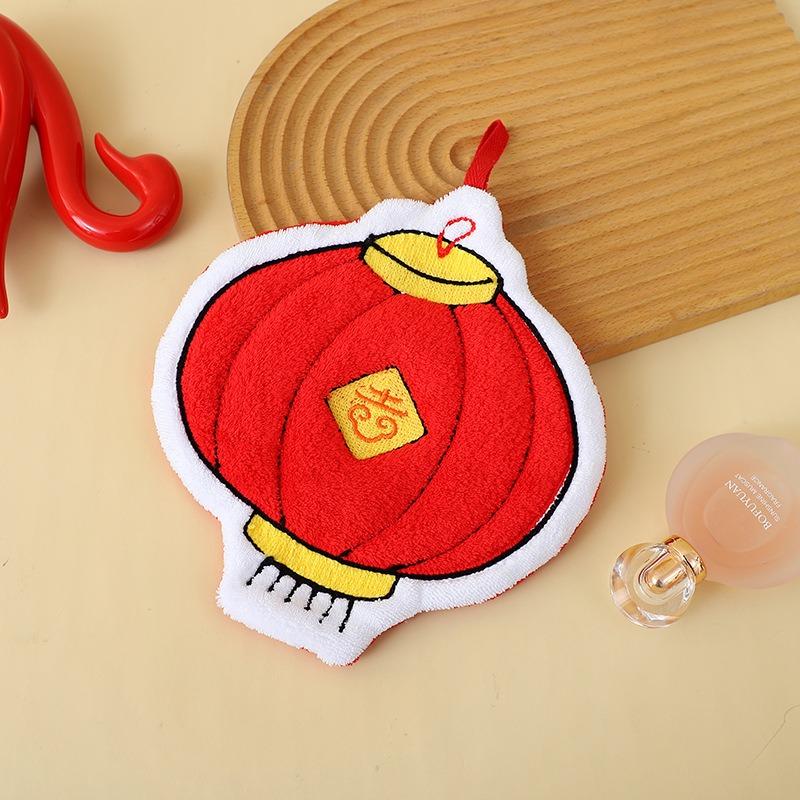 Kids Cartoon Hand Towel Coral Fleece Thick Hanging Towel for Kitchen Bathroom Soft Absorbent Washcloth Children Gift Set with Loop