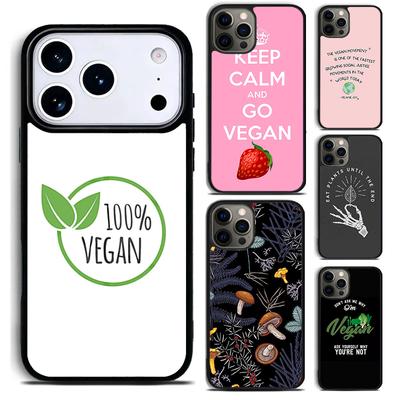 Love Animal Vegan Quotes Phone Case for iPhone 17 16 15 Pro Max Air 14 13 12 11 Plus Shockproof Capa Cover