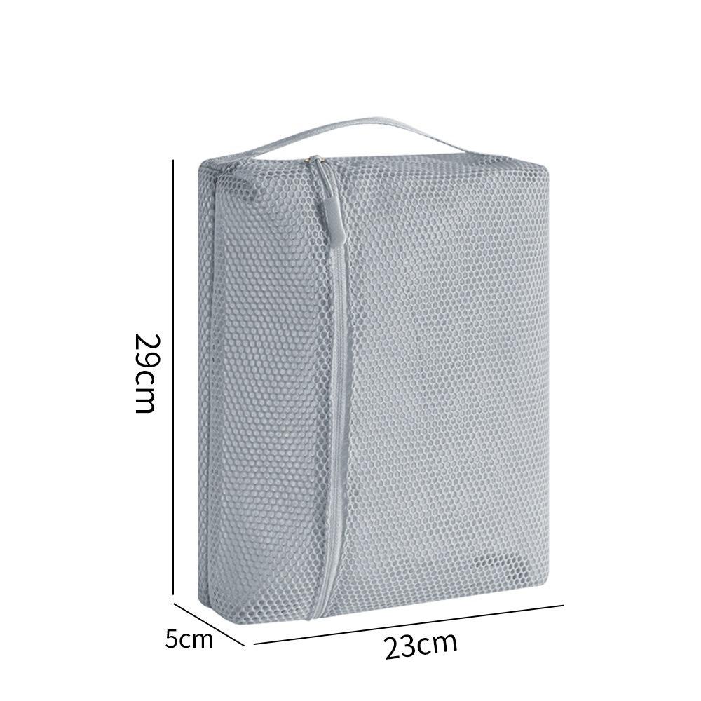 Casual Nylon Storage Pouch Hand-held With Zipper Cosmetic Bag Multipurpose Mesh Toiletry Wash Bags Travel