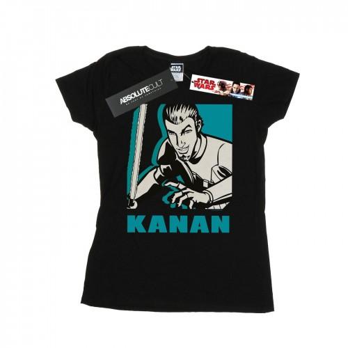 

Star Wars Womens/Ladies Rebels Kanan Cotton T-Shirt XXL білий