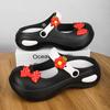 CRLAYDK Cute Bow Knot Women's Platform Clogs Arch Support Garden Shoes Slip-on Outdoor Beach Slippers Height Increase Sandals