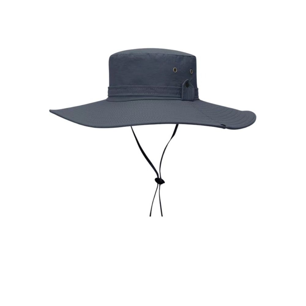 

Широкополые шляпы для рыбалки на открытом воздухе, дышащая териленовая кепка-ведро с защитой от ультрафиолета, летняя кепка-ведро для рыбалки серый