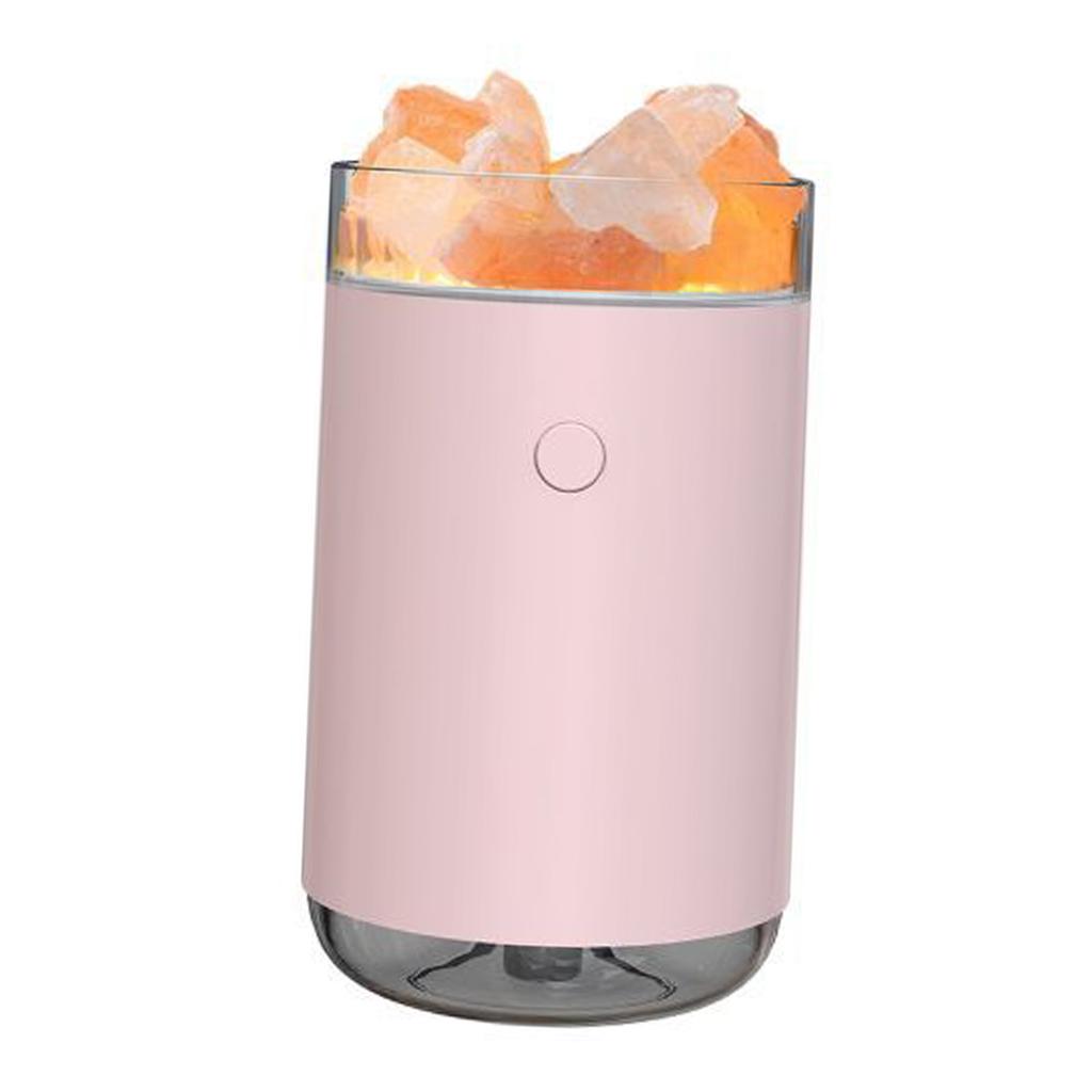 Humidificateur Diffuseur de Sel USB Diffuseur Humidificateur de Bureau avec Effet de Lumière Colorée
