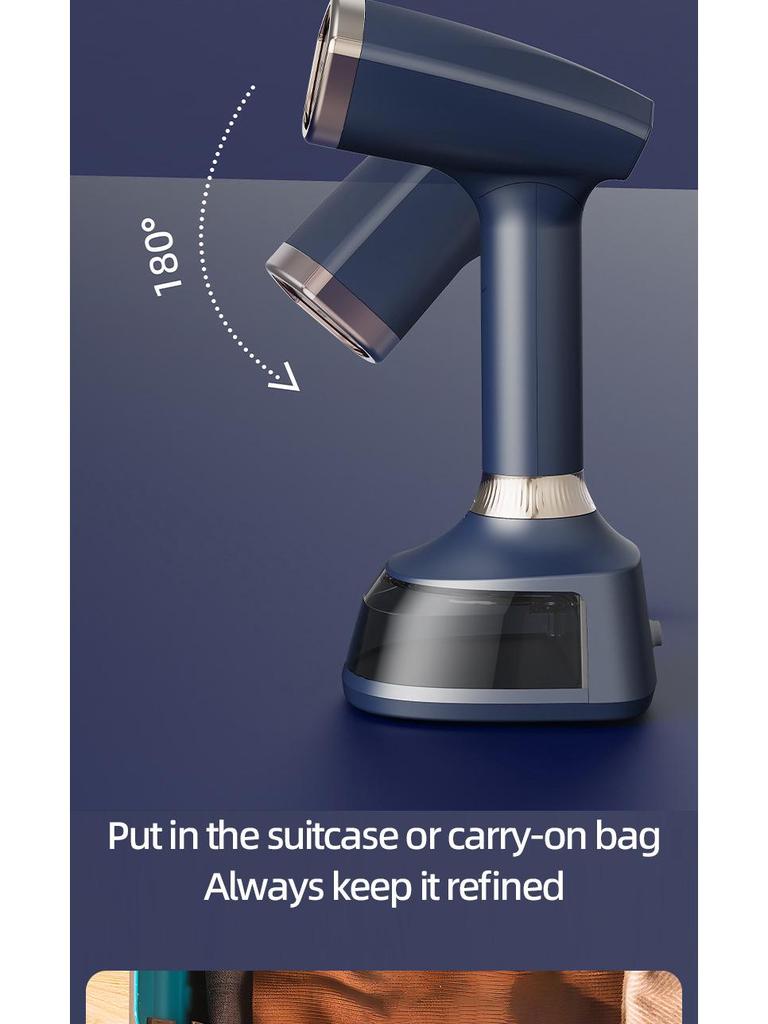 Compact Digital Garment Steamer & Iron with Folding Design - Handheld All-in-One for Household Use