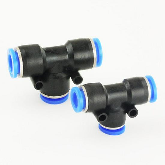 PE T-type Pneumatic Quick-connect Tee Connector 4-12 Mm
