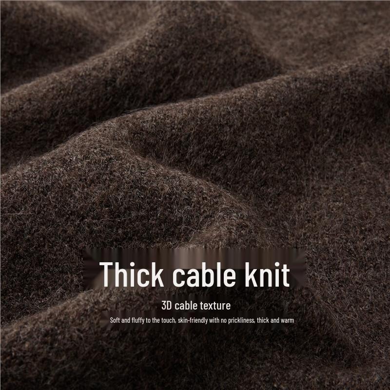 Giordano Women's Retro Textured Half-Placket Knit Sweater