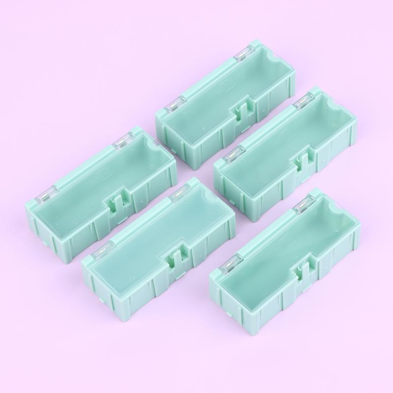 5Pcs For Smd Smt Electronic Box Electronic Components Small Screws Nuts Washers Container Mini Splicable Plastic Storage Boxes
