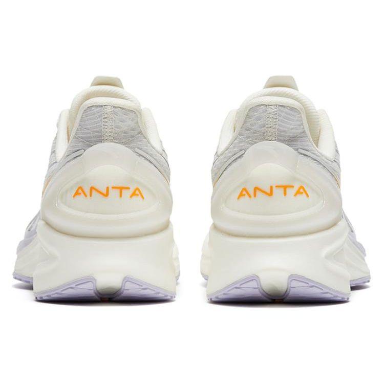 Anta Running Shoes Lightweight Durable Non-Slip Low-Top Women sneaker White Purple Yellow 122325585-4