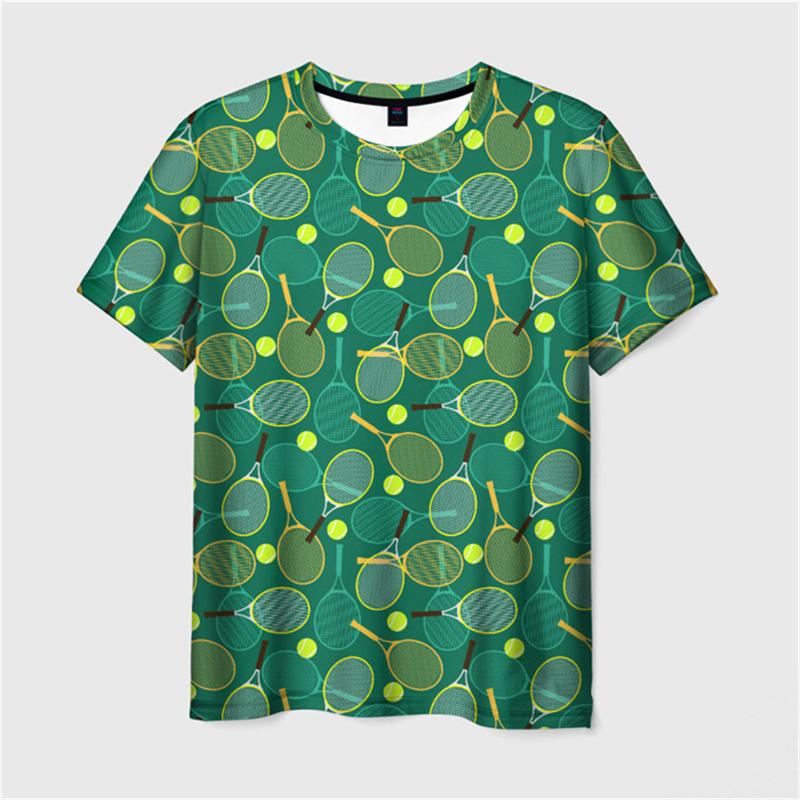 Table Tennis Full 3D Print T-shirt Men Cartoon Graphic Leisure Short Sleeve T Shirts Funny Children Size Ping Pong Sport Tees