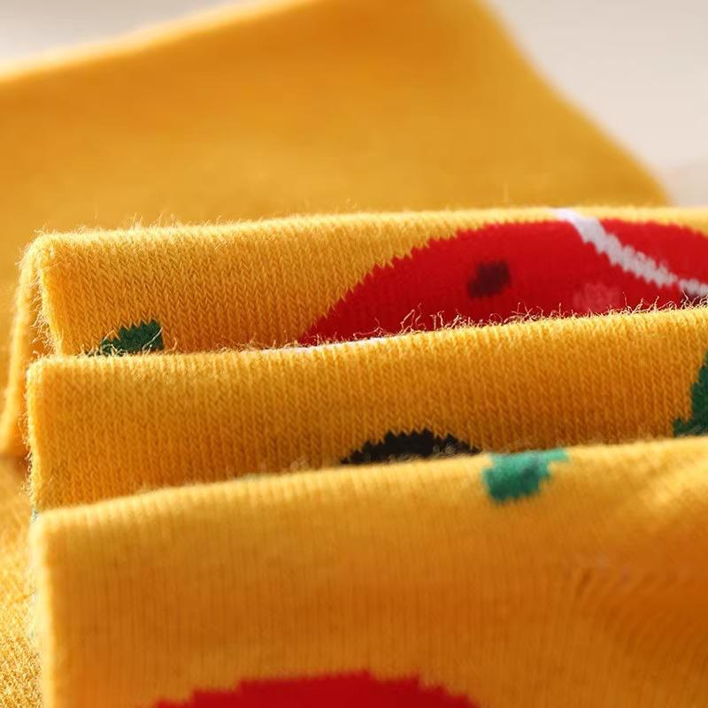Pizza Box Novelty Cotton Socks – Unisex, Anti-Odor, Sweat-Absorbing, Breathable.