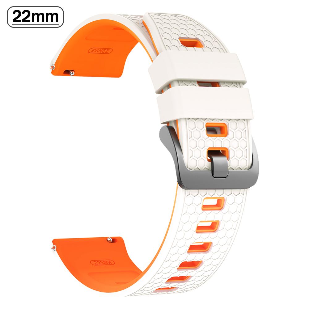 22mm Rubber Strap For Xiaomi watch 5/2 Pro/color 2/S1/2/3/ S4 Sport Mi Watch Bands For HUAWEI/Garmin WATCH Replace Soft Bracelet