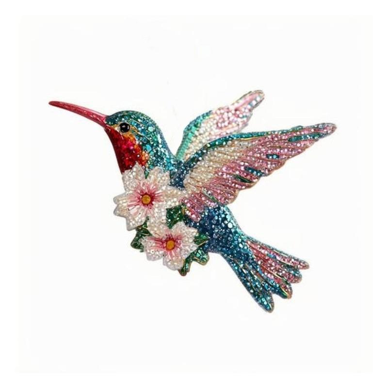 Hummingbird Hanging Ornament Acrylic Bird Pendant Christmas Tree Decoration For Festival Tree Wreath Window Display