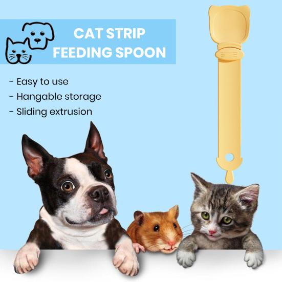 

Кормушка для кошек Yousheng Cat Strip Feeder Clean Spoon Easy Squeeze с прорезью для карточек Предотвращает растрату лакомств для кошек Соковыжималка для хлопьев