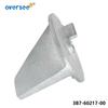 3B7-60217 Zinc Anode Trim Tab For Tohatsu Outboard Motor 2T 60HP 70HP 90HP 115HP 140HP Anode 3B7-60217-1; 3B7-60217-0