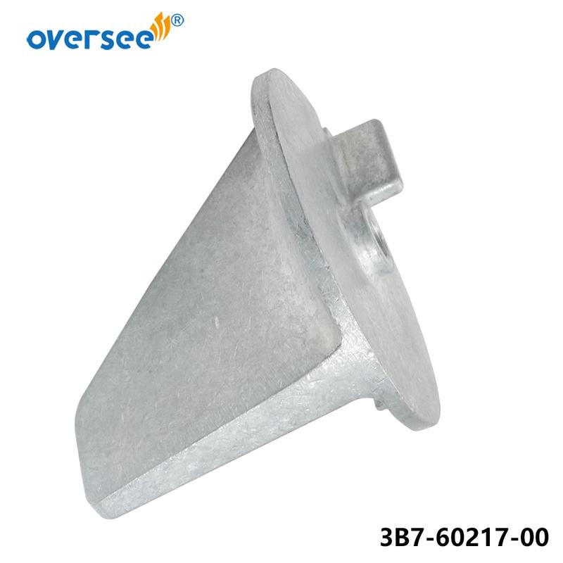 3B7-60217 Zinc Anode Trim Tab For Tohatsu Outboard Motor 2T 60HP 70HP 90HP 115HP 140HP Anode 3B7-60217-1; 3B7-60217-0