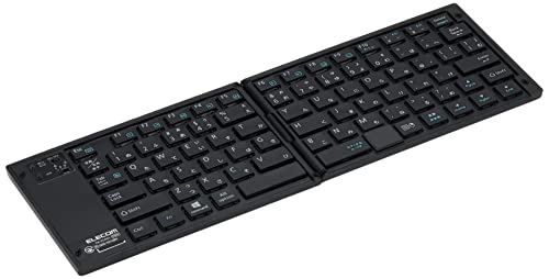 Elecom Klávesnice Bluetooth Skládací Vícenásobné párování s polohovacím zařízením Černá TK-FLP01PBK