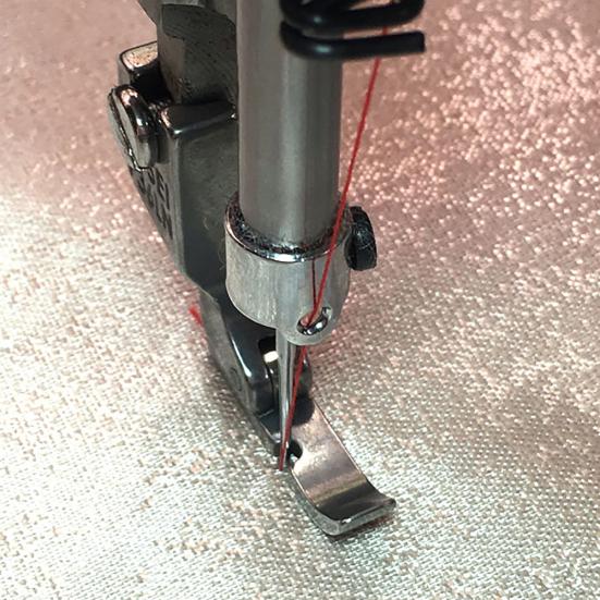 Industrielle Doppelsteppstich-Nähmaschine, unsichtbarer Reißverschluss, links und rechts, Nähfuß