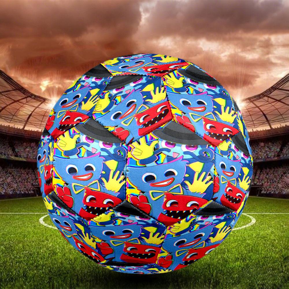 Huggy Wuggy Print Size 5 Soccer Ball, Standard Match Football for Sports Game and Team Practice, Ideal Gift for Soccer Fans