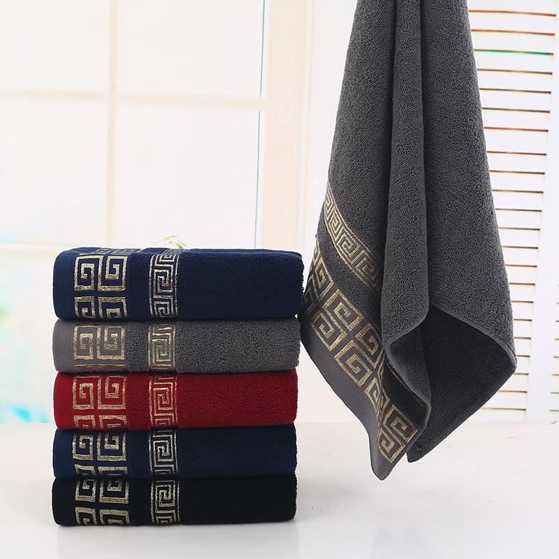 Pure Cotton Solid Color Bath Towel - Thick and Individually Packaged