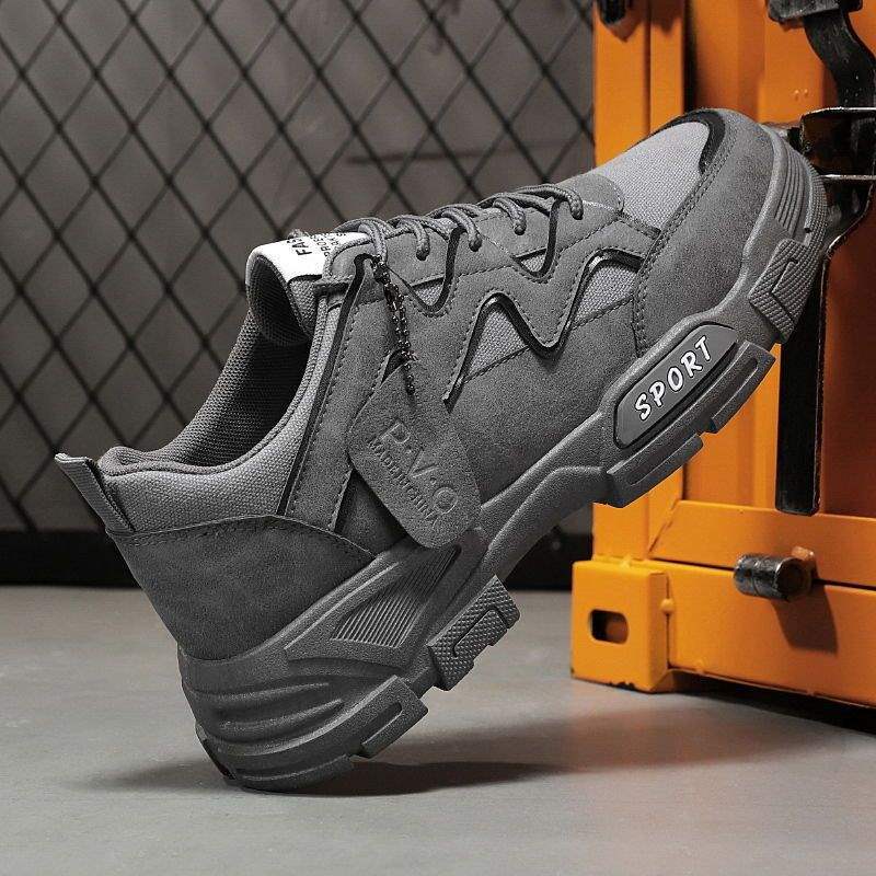 Autumn New Martin Boots Men's Casual High-top Men's Shoes Korean Version Trendy Versatile Winter Velvet Snow Tooling Boots