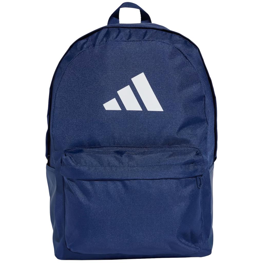 Adidas Classic 3 Bar Logo Backpack, Unisex Navy Backpack