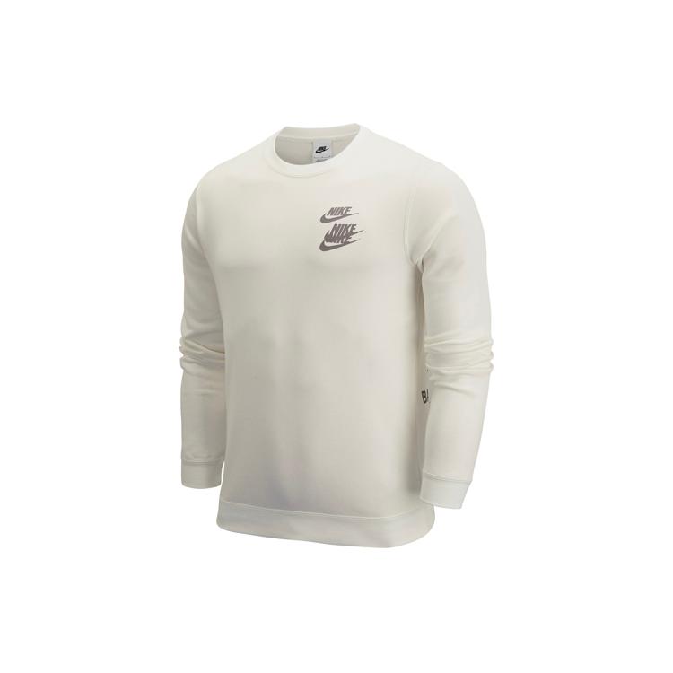 Nike Sweatshirts Unisex Sail White Crew Neck Moderate Regular DV7381-133