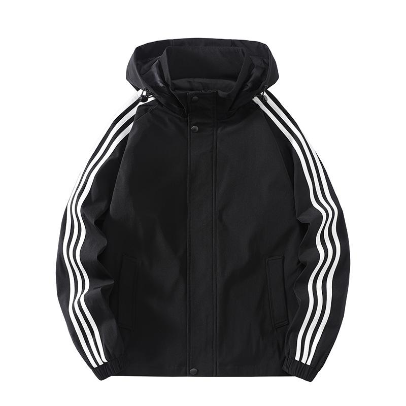 Men's Trendy Versatile Hooded Windproof Waterproof Jacket for Spring/Autumn