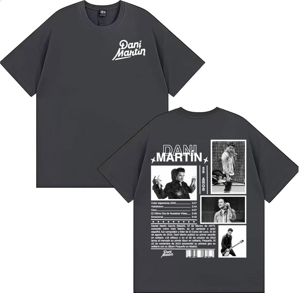 Rapper Dani Martin Jahre Album Cover Grafik T-Shirts Unisex Mode Hip Hop Street T-Shirt Baumwolle Lässig Übergroßes T-Shirt