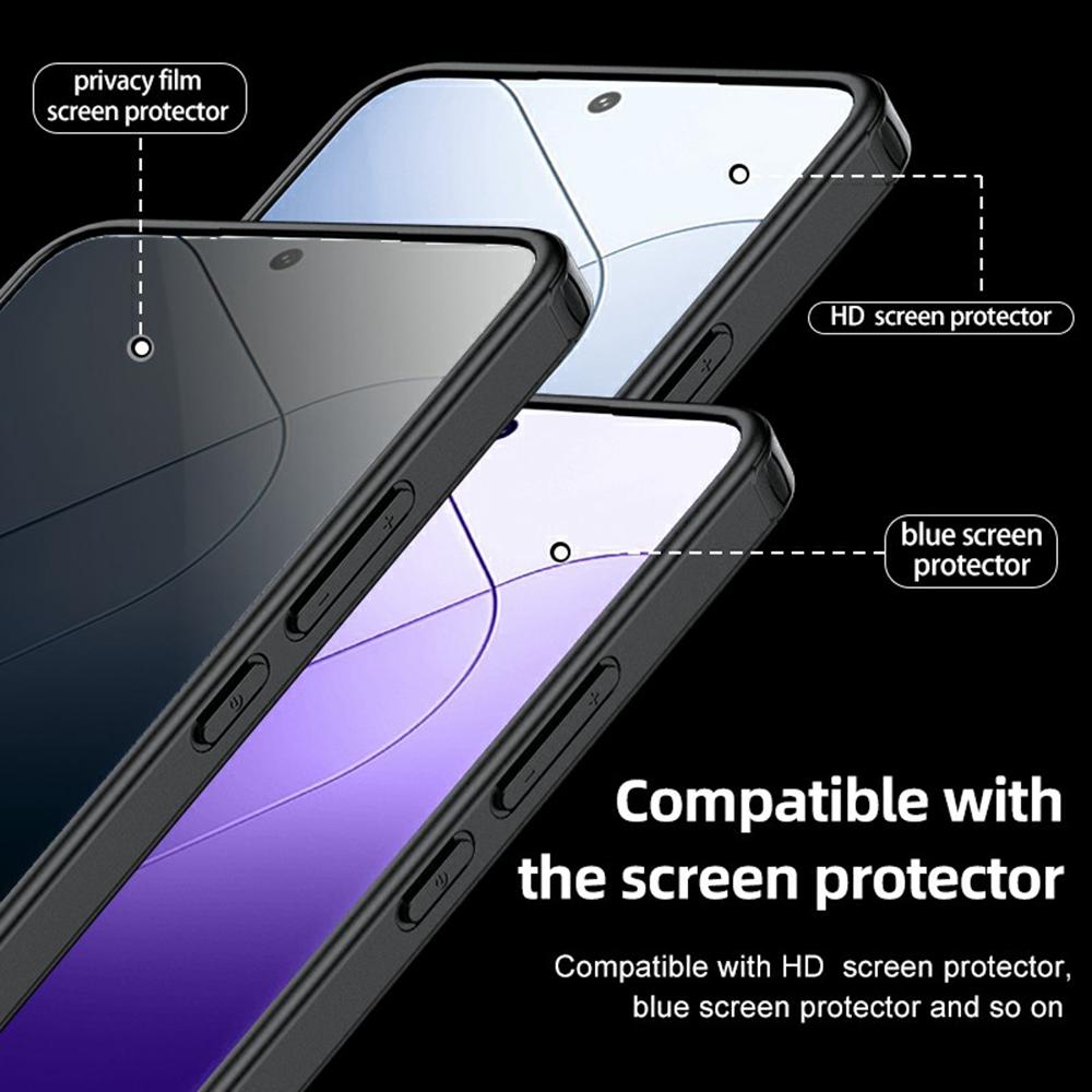 

For Xiaomi 14T Case PC+TPU Phone Cover Airbag Protection Transparent