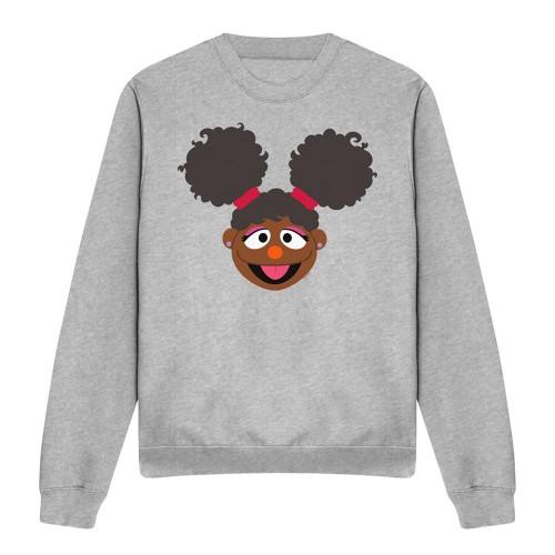 Sesame Street Unisex Adult Gabrielle Face Sweatshirt