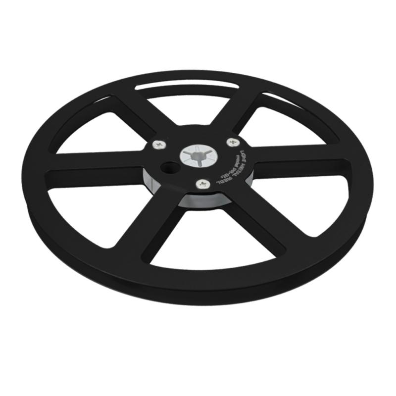 

7inch Light Metal Aluminum TakeUp Reel Opening Machine Part Reel to Reel Recorders Access чорний