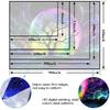 Faxdong Blacklight Moon Tapestry, UV Reactive Tree Lake Colorful Starry Night Galaxy Space Clouds Wall Tapestry for Bedroom Decor 36×48 Inch