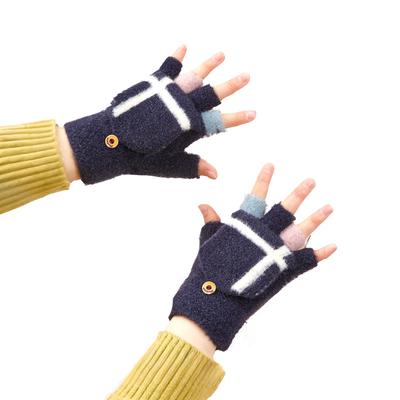 Winterhandschuhe für Handy, Kinder und Damen, schwarz