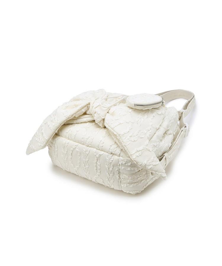 Athe Vanessabruno [Ruban] Ivory Lace Ribbon Backpack And Shoulder Bag S Aaba6F913Iv