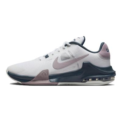 Air Max Impact 4 Lightweight Low-Top Basketball Shoes Men's White Purple Sneakers Casual Shoes DM1124-102
