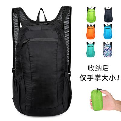 Foldable Backpack Outdoor Portable Men's and Women's Advertising Gift Skin Backpack Children's Student Backpack