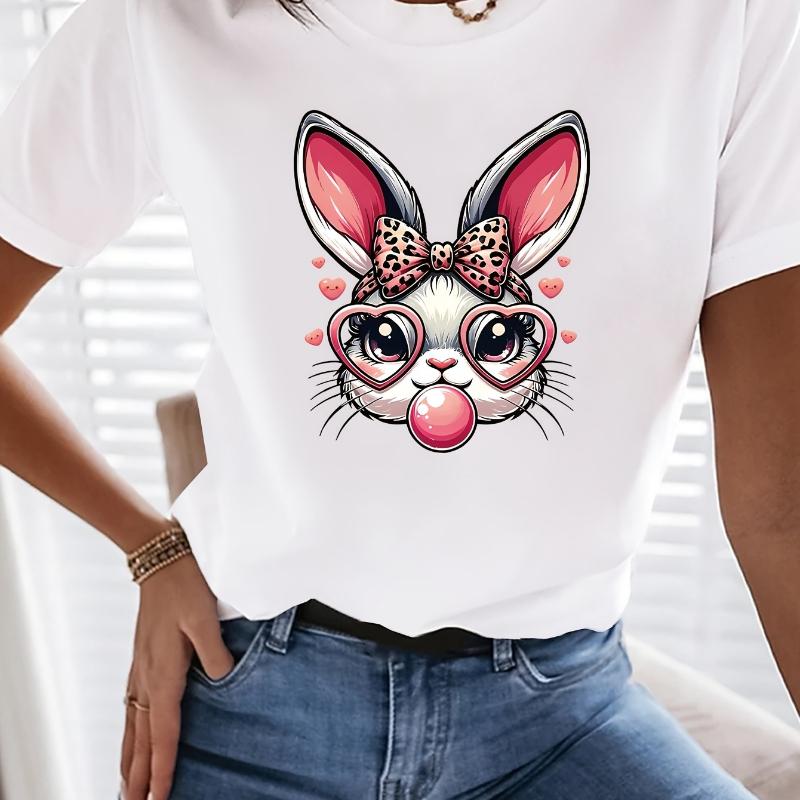 

Cartoon Printed T-shirt - Casual Age-reducing Fashionable Versatile Style XXL сірий