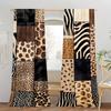 Wild animal leopard and zebra print curtains are suitable for home decoration in bedrooms and living rooms