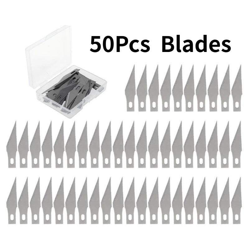Aluminum Alloy Carving Knife Tool Set Sharp Metal Sculpture Engraving Scalpel Blades for Wood Leather Craft DIY Artisan Hobbyist