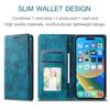 Leather Wallet Card Phone Case for iPhone 15 Pro Max 14 Plus 13 12 Mini 11 For Samsung Galaxy S23 Ultra S22 S21 S20 FE A54 A34 A14 A73 A53 Flip Cover