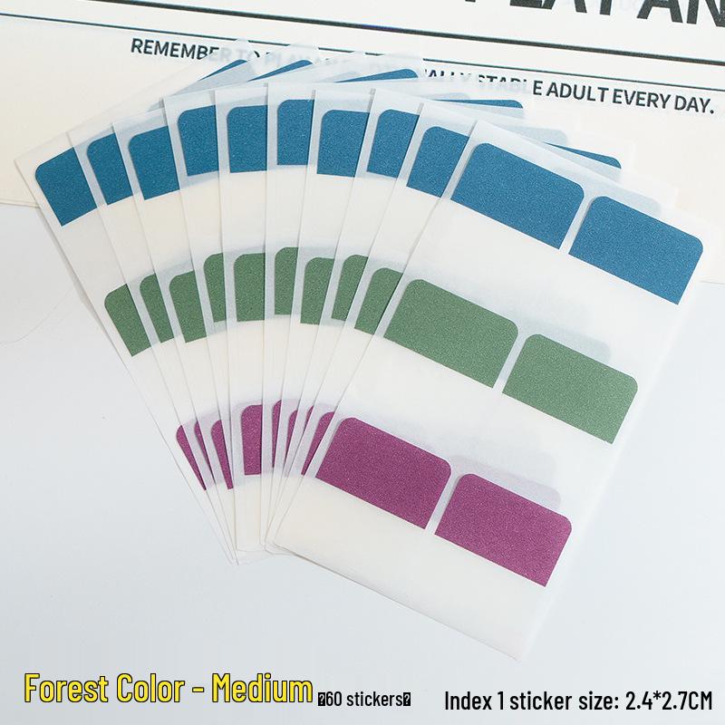 Sticky Notes and Index Tabs: Convenient Label Stickers and Small Strip Markers