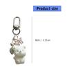 Soft Toy Bear Key Chain Stylish Ornament Resin Key Ornament Purses and Keys Pendant Handmade Detail for Durability
