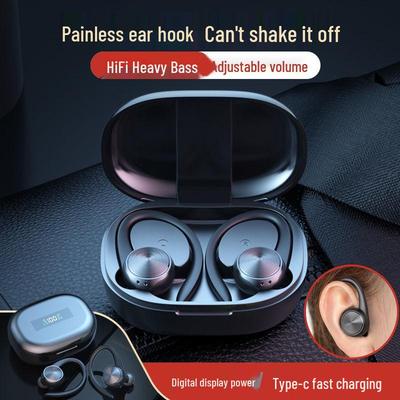 TWS Wireless Sports Earphones with Ear Hook & Long Battery Life