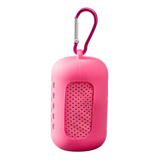 

Reusable Cooling Towel Microfiber Cooling Towel with Carabiner Silicone Case Breathable Sweat Towel for Neck Face Running Hiking Fitness 1 Set червоний