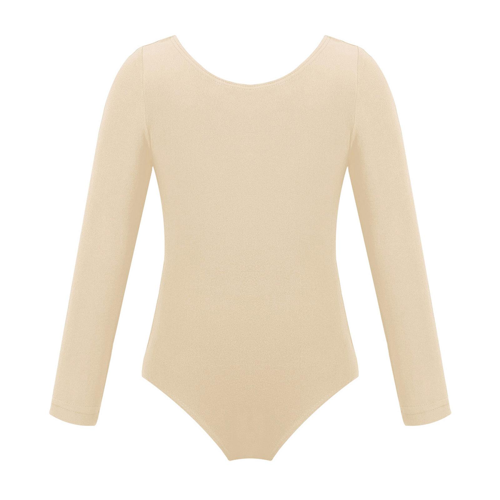 

Балетний тренувальний гімнастичний костюм, дитячий комбінезон для дівчаток з довгим рукавом і круглим вирізом. 11-12 Years